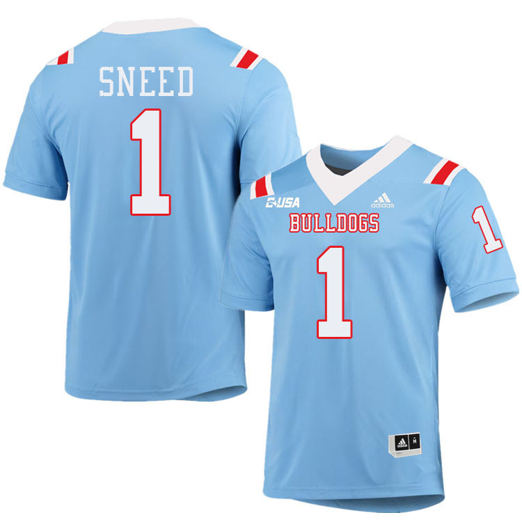 L'Jarius Sneed Louisiana Tech Jersey,LA Tech Bulldogs Football Jerseys,Uniforms,Gears-Light Blue